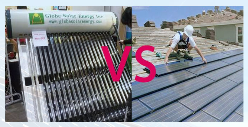 perbedaan panel surya dengan solar water heater